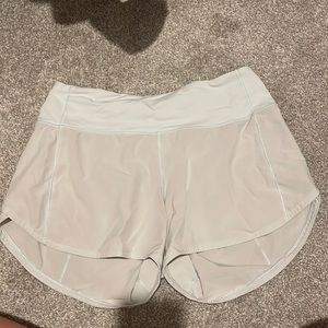 Lululemon baby blue 4in long speed ups.